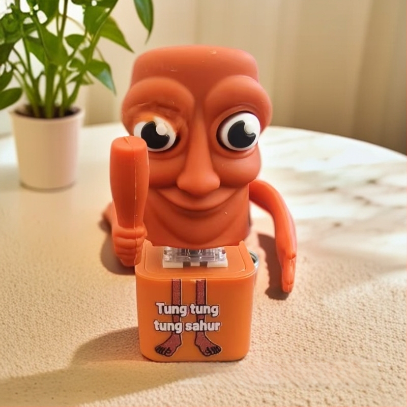 Plastikinis raktų pakabukas, mielas stilius, streso mažinimo blind-box serija, su balso mygtuku