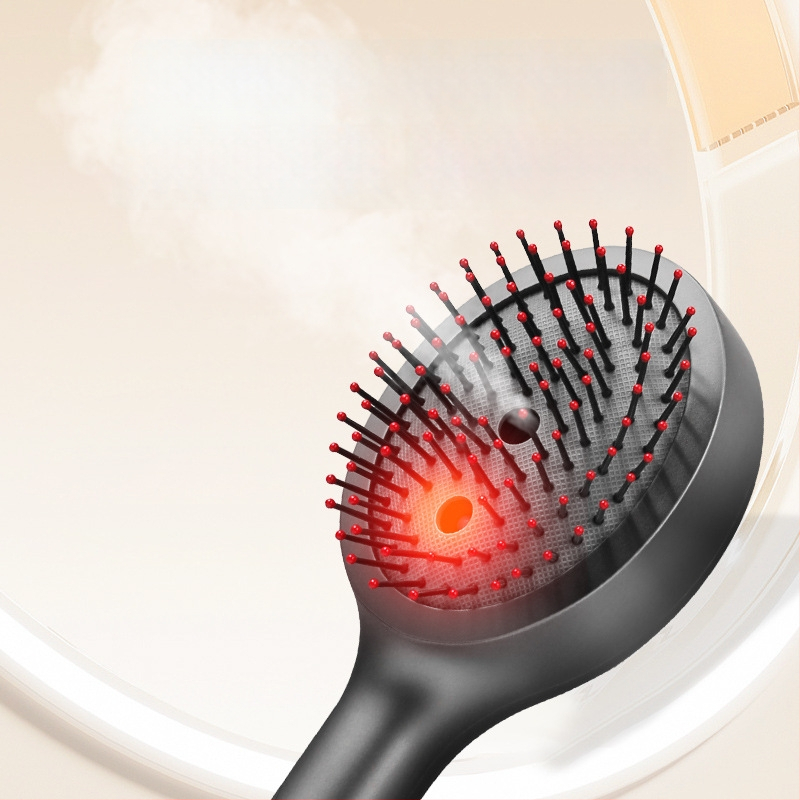 Elektrinis galvos odos masažo šepetėlis AA-003, 4 režimai, vibruojantis įrenginys galvos odai ir plaukų šaknų stimuliavimui