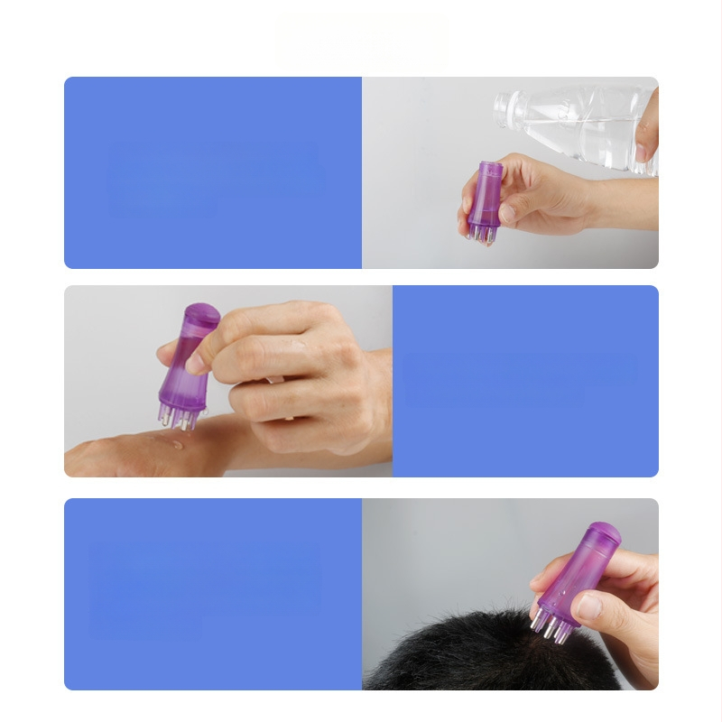 Skalpui skysto šukė su kamuoliukų masažu, CY-555, 23 g