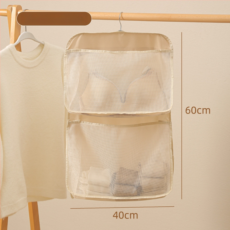 Daudzslāņu karājama uzglabāšanas soma zeķēm un apakšveļai — sienas piestiprināma, trīsdimensiju forma, Twill audums