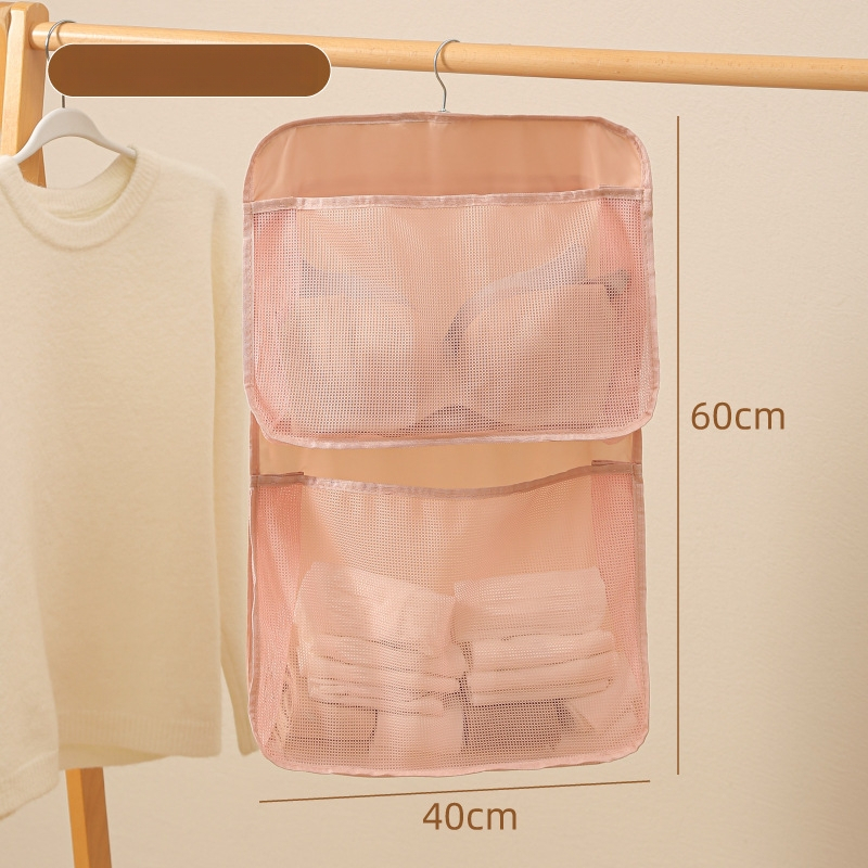 Daudzslāņu karājama uzglabāšanas soma zeķēm un apakšveļai — sienas piestiprināma, trīsdimensiju forma, Twill audums