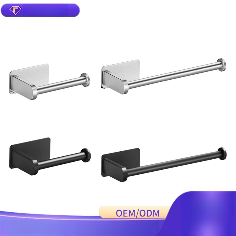 Nerūdijančio plieno 304 laikiklis tualetiniam popieriui, sieninis, lipnus, kvadratinis dizainas, Yong Qi