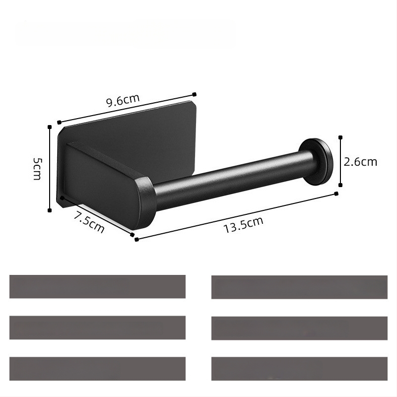 Nerūdijančio plieno 304 laikiklis tualetiniam popieriui, sieninis, lipnus, kvadratinis dizainas, Yong Qi