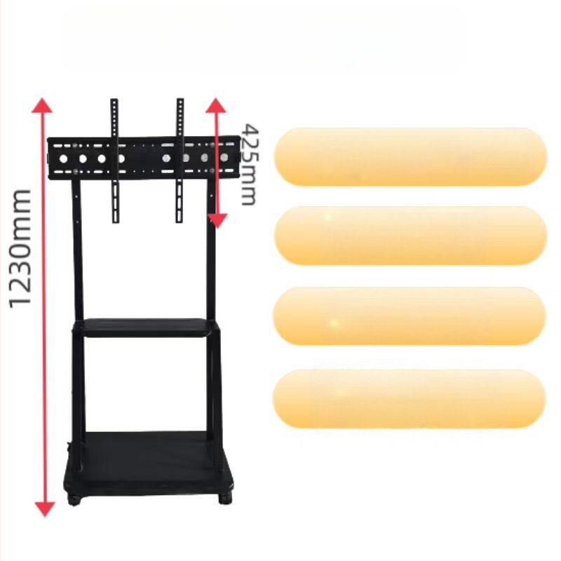 LCD televizoriaus grindinis vežimėlis, universalus, modelis 1700S, iš šalto valcavimo plieno, be gręžimo