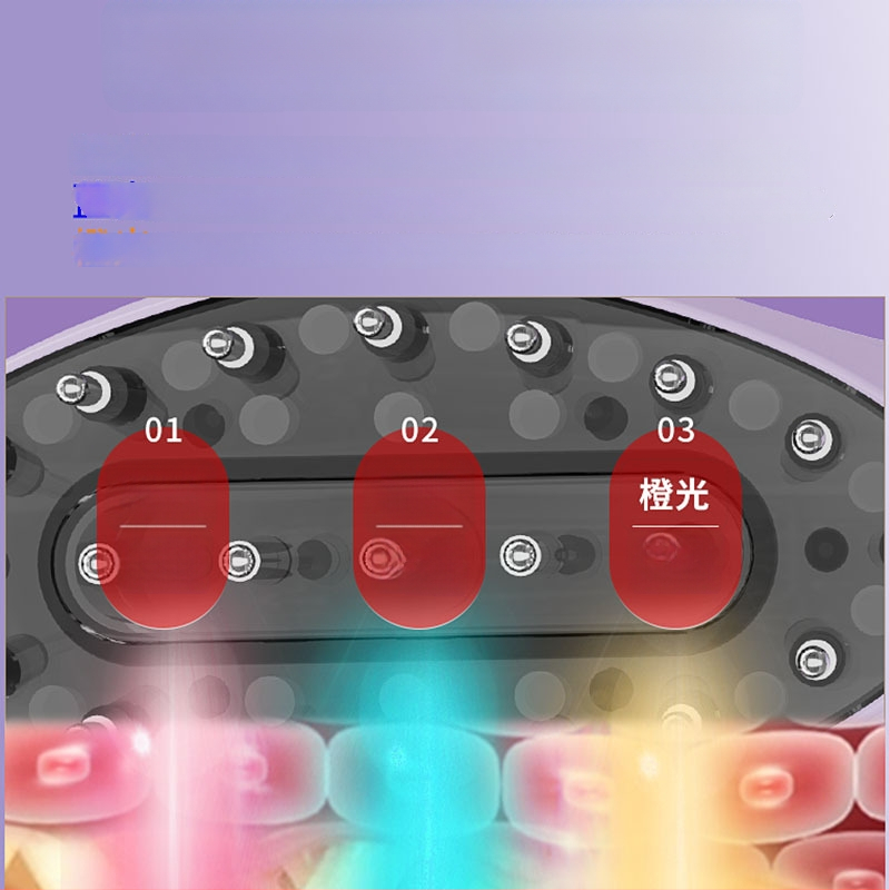 Elektrinė galvos odos priežiūros šukų priemonė su neigiamaisiais jonais ir šviesos terapija, 10W, 5V/1A, 3 greičiai