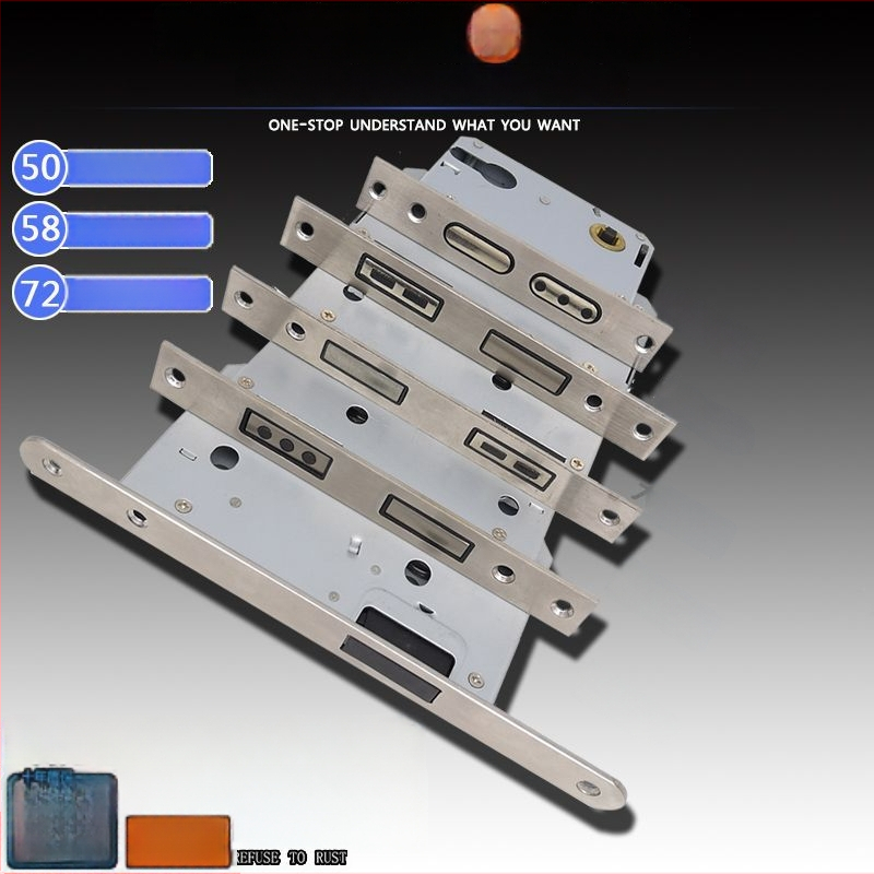 Medinių durų spynos korpusas, nerūdijančio plieno, magnetinis tylus mechanizmas, modelis CXST-001, svoris 200–400 g