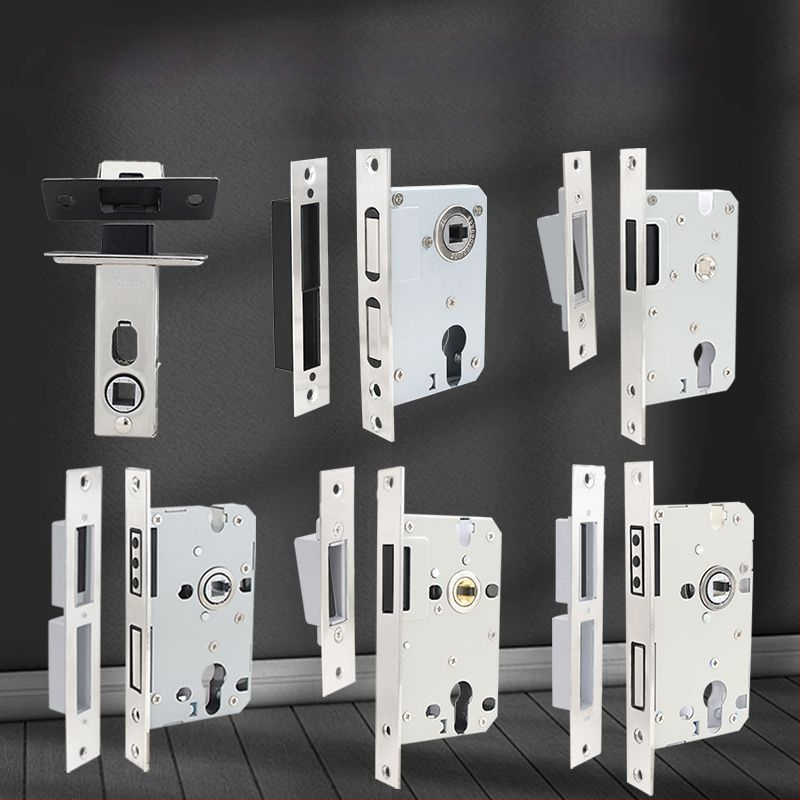 Medinių durų spynos korpusas, nerūdijančio plieno, magnetinis tylus mechanizmas, modelis CXST-001, svoris 200–400 g