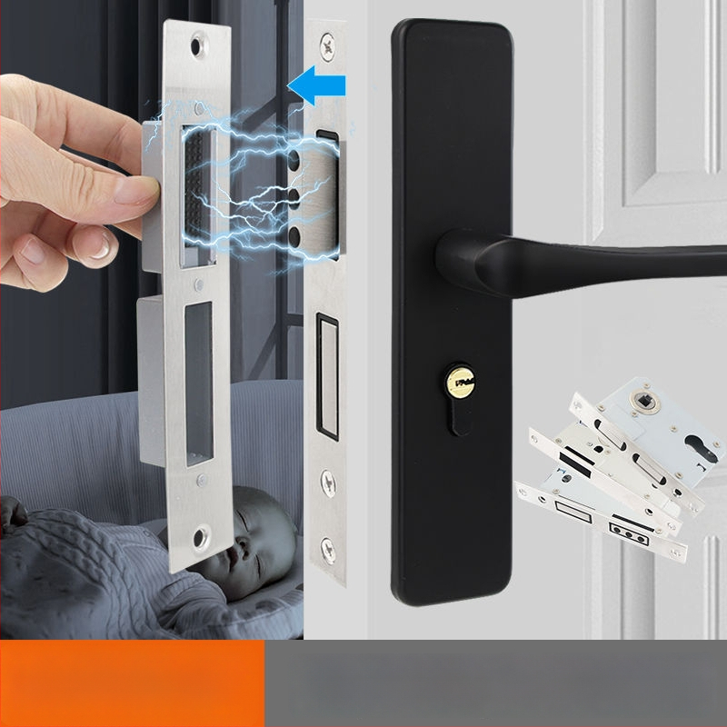 Medinių durų spynos korpusas, nerūdijančio plieno, magnetinis tylus mechanizmas, modelis CXST-001, svoris 200–400 g