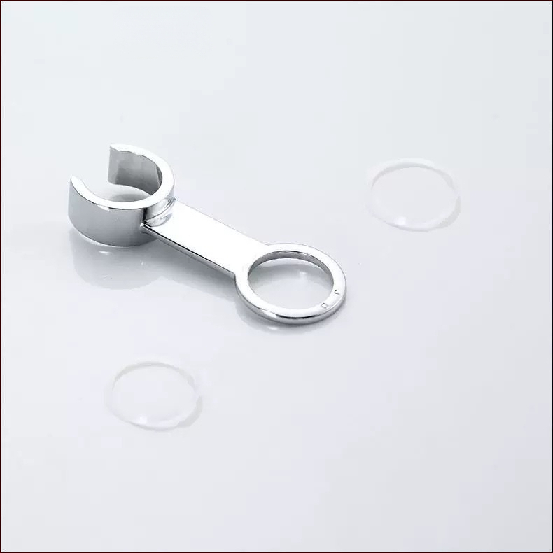 Tualeto dušo laikiklis su pasukamu laikikliu – nerūdijantis plienas, be gręžimo įrengimo, fiksuotas pagrindas, trikampio vožtuvo korpusas