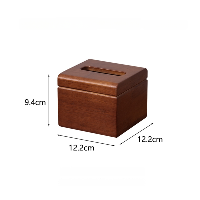 Medinė servetėlių dėžutė, modelis ZJH03, logotipo spausdinimas galimas, pritaikymas, daugiafunkcinė, Naujasis Kinijos stilius
