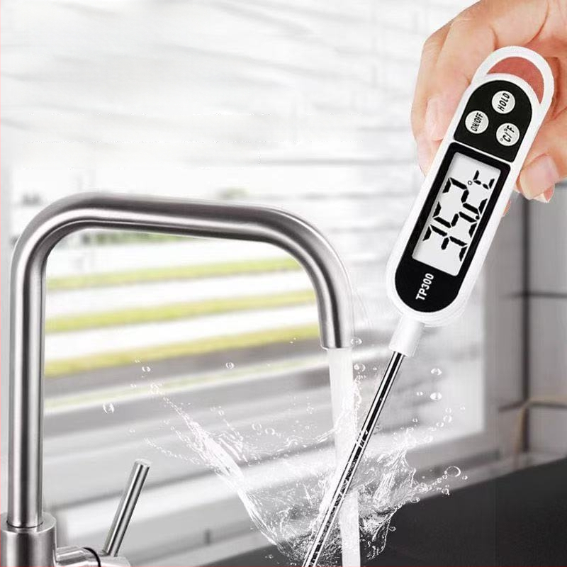 Kodu kasutamiseks mõeldud kõrge täpsusega sondtermomeeter köögis – küpsetamiseks ja fritüürimiseks, mõõdab vee, piima ja õli temperatuuri