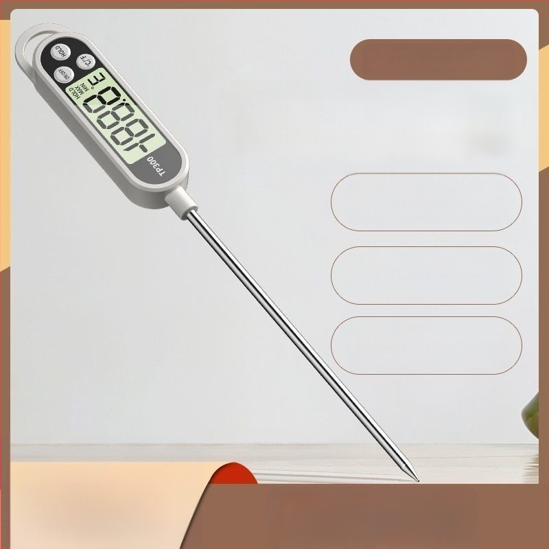 Kodu kasutamiseks mõeldud kõrge täpsusega sondtermomeeter köögis – küpsetamiseks ja fritüürimiseks, mõõdab vee, piima ja õli temperatuuri