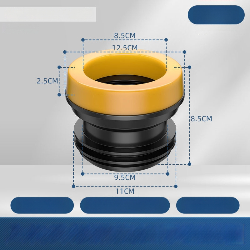 Tualeto flanšo sandarinimo žiedas – storas gumos žiedas, kvapo atsparus, integruotas silikono flanšas, stipri lipni juosta, rankų darbas