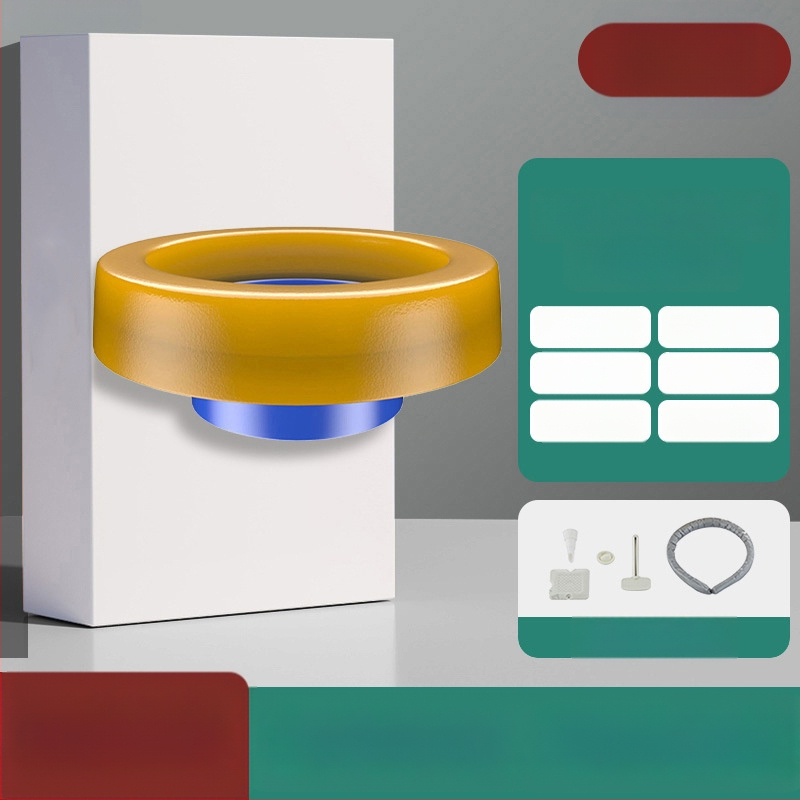 Tualeto flanšo sandarinimo žiedas – storas gumos žiedas, kvapo atsparus, integruotas silikono flanšas, stipri lipni juosta, rankų darbas