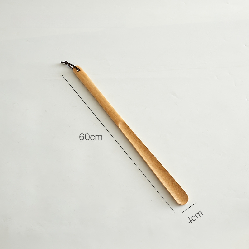 Medinis batų šaukštas iš riešutmedžio su baze ir ilgu rankena – namų naudojimui visoms sezonoms