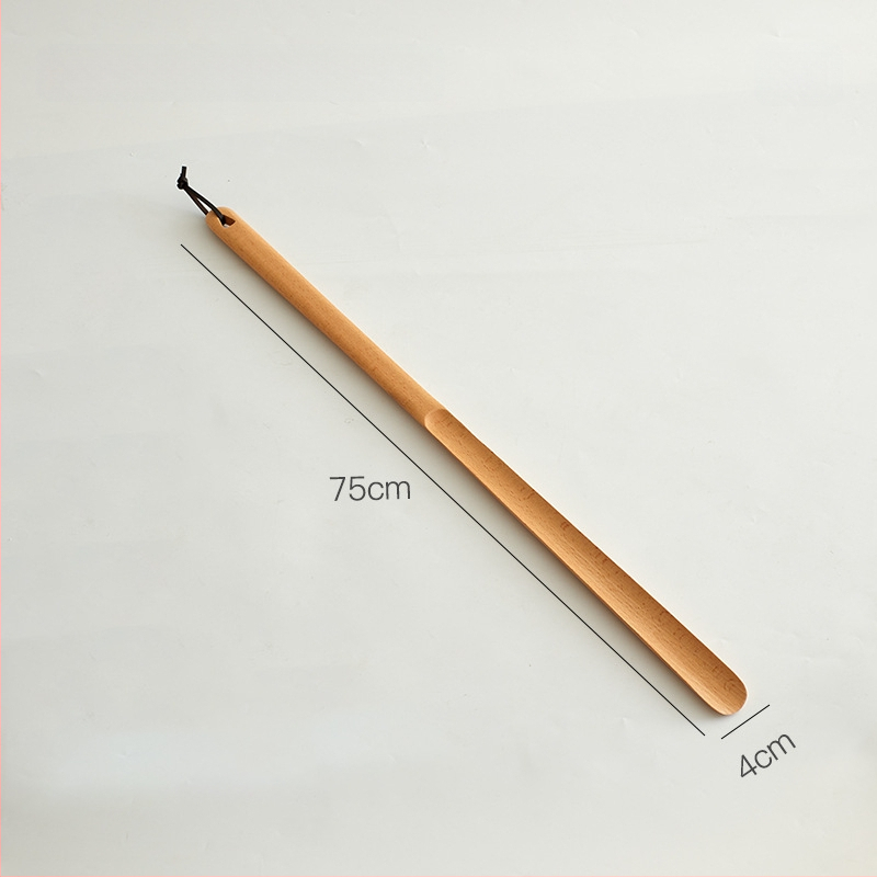 Medinis batų šaukštas iš riešutmedžio su baze ir ilgu rankena – namų naudojimui visoms sezonoms