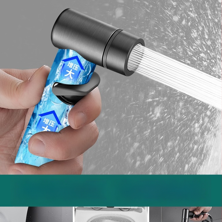 Tualeto purškimo pistoleto laikiklis - universalus be gręžimo sukinėjamu tvirtinimu (varis, Wolf Kiss, Sukiojamas, Be gręžimo, Universalus)