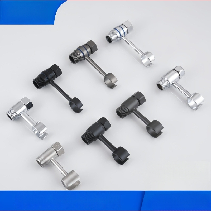 Tualeto purškimo pistoleto laikiklis - universalus be gręžimo sukinėjamu tvirtinimu (varis, Wolf Kiss, Sukiojamas, Be gręžimo, Universalus)