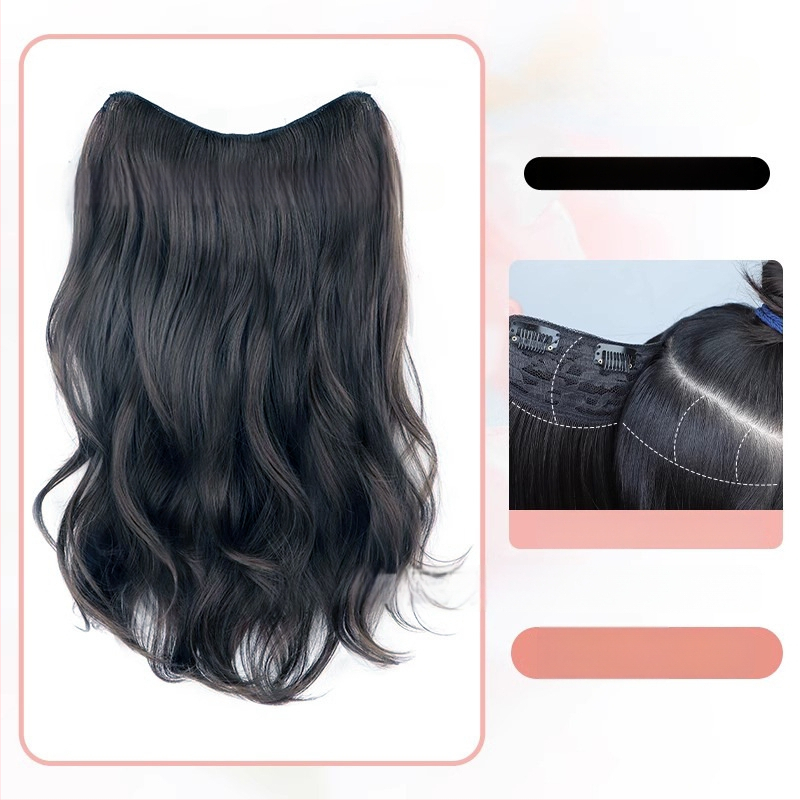 Parūka: garas viļņotas cirtas, temperatūras izturīgs šķiedra, modelis SC60, viengabala konstrukcija