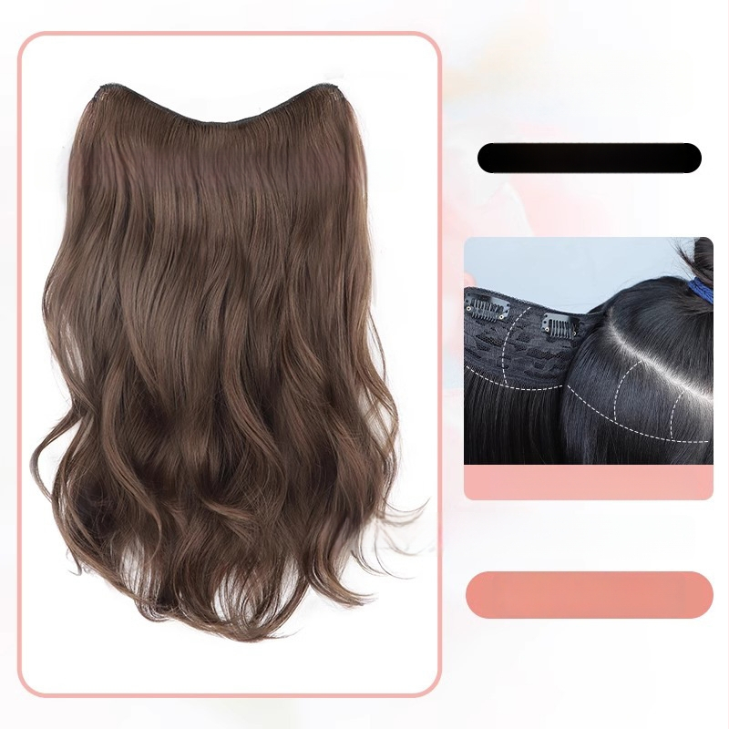 Parūka: garas viļņotas cirtas, temperatūras izturīgs šķiedra, modelis SC60, viengabala konstrukcija