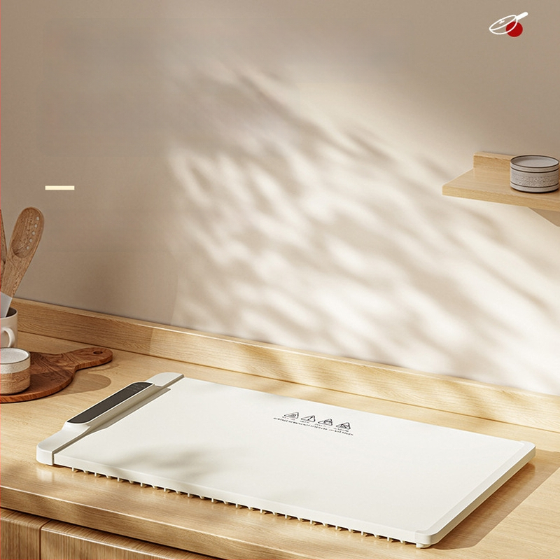 Silikoninė šildymo plokštė maistui su pastovia temperatūra, daugiafunkcinė šilumos izoliacijos lenta stalui, 1.3 kg, prisitaikoma