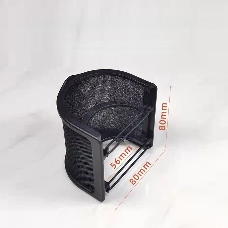 Mile Sound F-03 Kondensatoriaus Mikrofonas – U Formos Anti-Purškimo Tinklas, Vėjo Atsparus Mikrofono Priedas