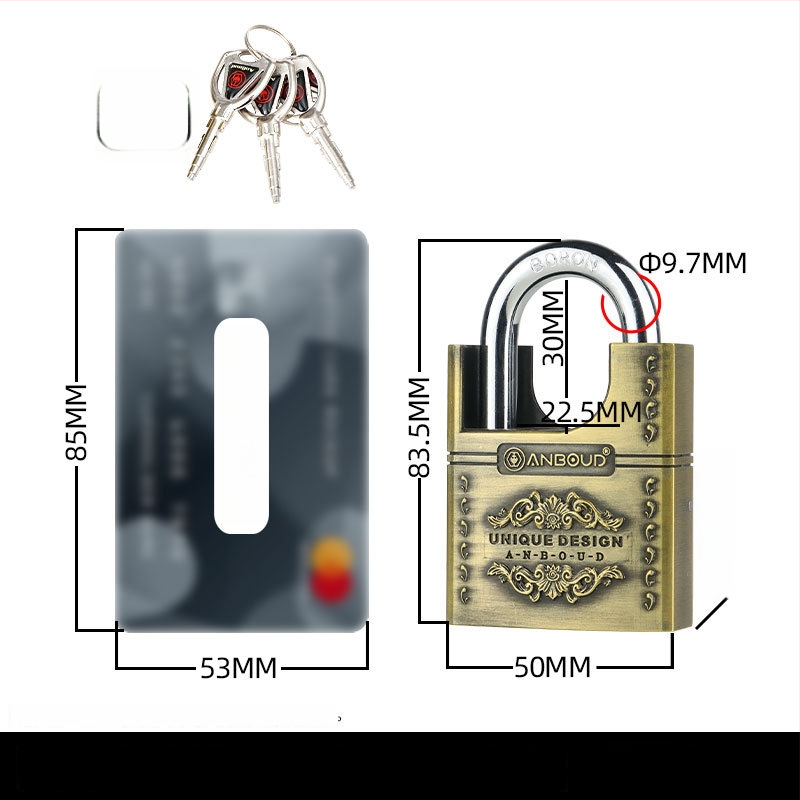 Namų spyna Tipas C – Anbond, lydinio plienas, šiuolaikiškas paprastumas