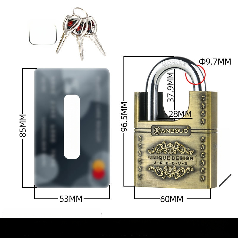 Namų spyna Tipas C – Anbond, lydinio plienas, šiuolaikiškas paprastumas