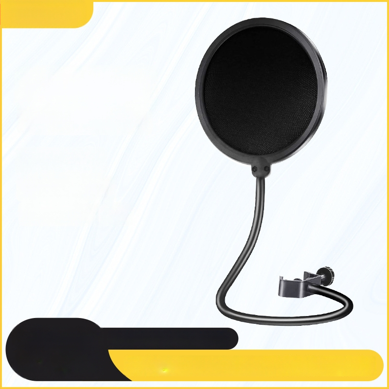 J.I.Y PC-01 Mikrofono pop filtras su dviejų sluoksnių filtru, vėjo atsparus, profesionalus dizainas