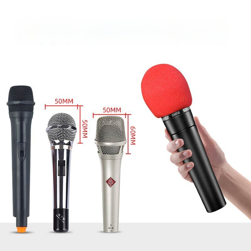 Mikrofono apsauginė dangtelis, modelis Mi cotton head, prekinis ženklas Voice Transounder, alias: Microphone sponge sleeve