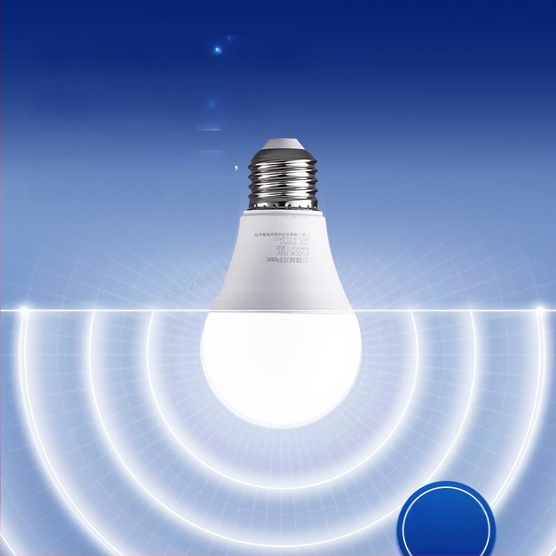 LED radaro jutiklio lemputė koridoriams ir laiptinėms, E27 sraigtinis lizdas, 220V, 95 lm/W, modelis PAK543071/PAK543072