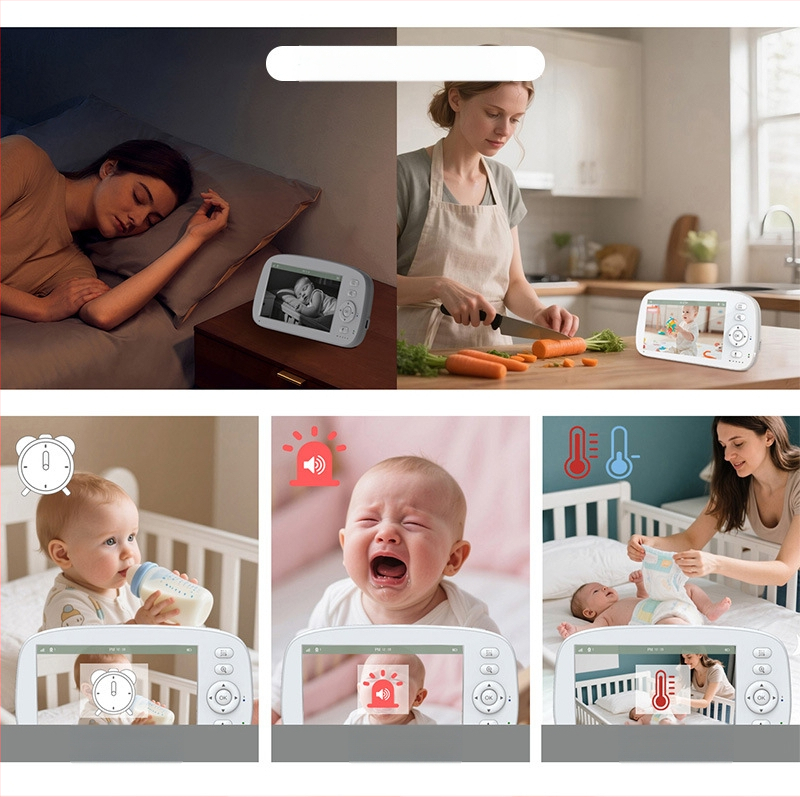 Beebimonitor koos ekraaniga ja nutika kaameraga (Päritolu: Shenzhen; Bränd: Hua yiwei; Pakendite kogus: 50 tk; Autentne erabränd: Jah; Import: Ei)