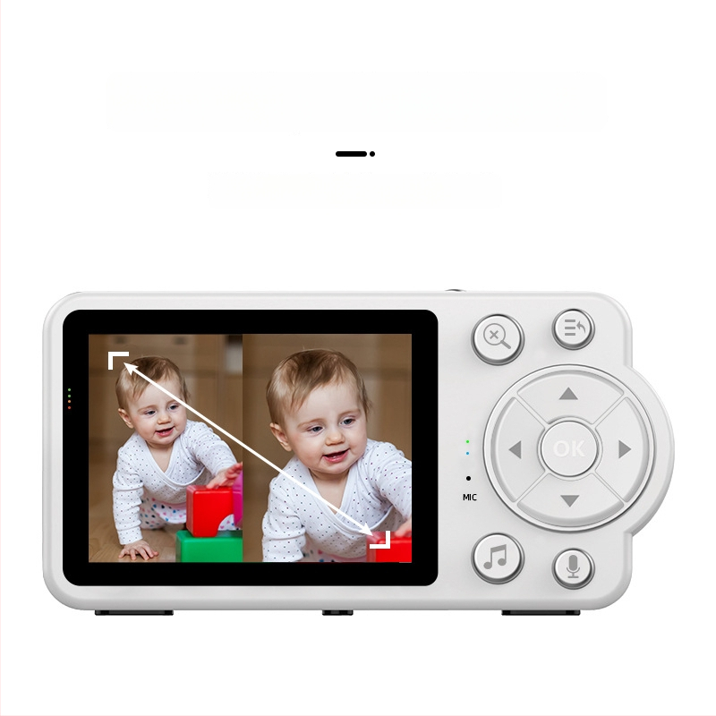 Haochen nutikas beebimonitor HD-kaugvaatega, nuttude tuvastus, temperatuurisensor, toitumise meeldetuletus, kahepoolne interkom