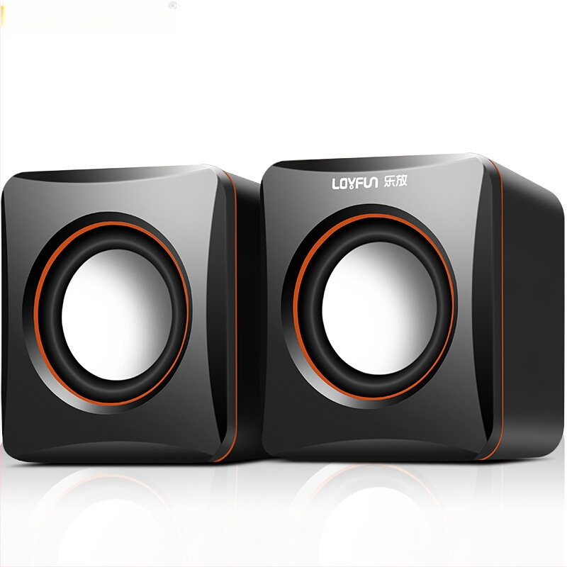 LF-701 Mini kompiuterių garsiakalbiai, USB sąsaja, 3,5 mm garso kištukas, 2 kanalų stereo