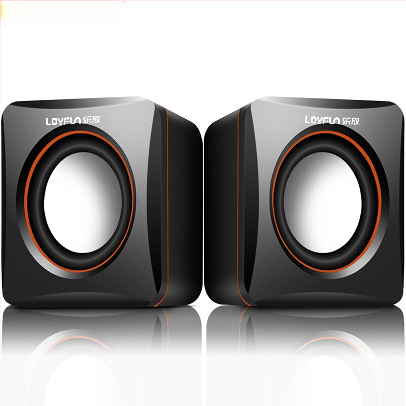 LF-701 Mini kompiuterių garsiakalbiai, USB sąsaja, 3,5 mm garso kištukas, 2 kanalų stereo
