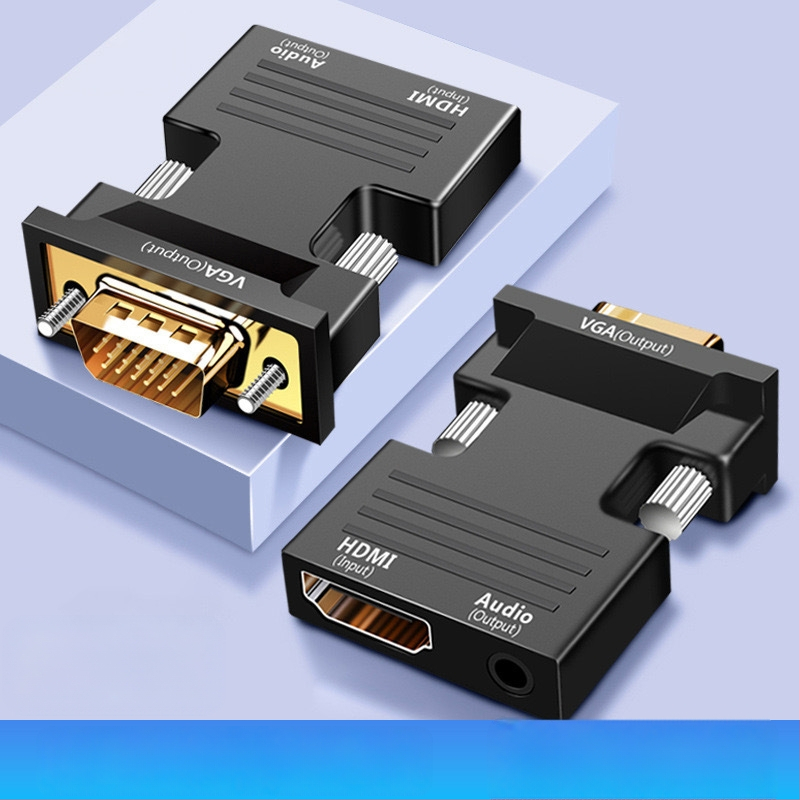 HDMI į VGA vienakryptis vaizdo adapterio kabelis, CS5210 lustas, HDMI įėjimas