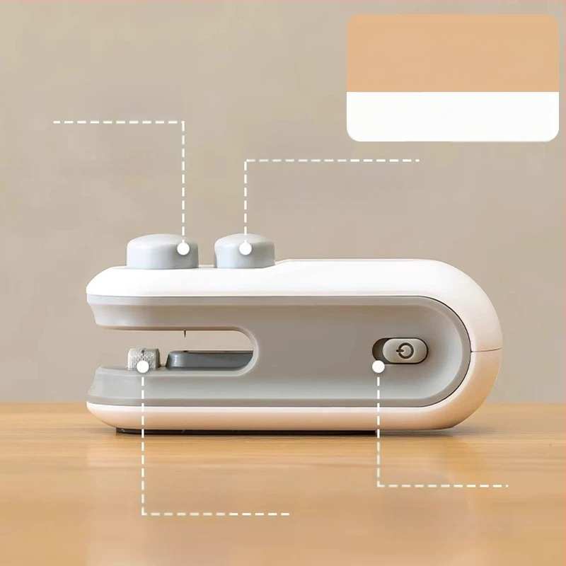 Mini zapečatovací a rezací stroj pre plastové balenie, rýchle zahrievanie, 3,7V nabíjateľný, 16W, ABS púzdro, model TX-006