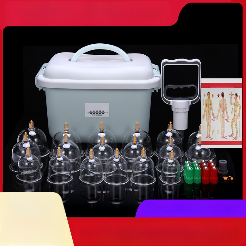 Cupping iekārta - vertikāla vakuuma iekārta mājas lietošanai, bez stikla konstrukcijas, 24 krūzes, 12 komplekti iepakojumā