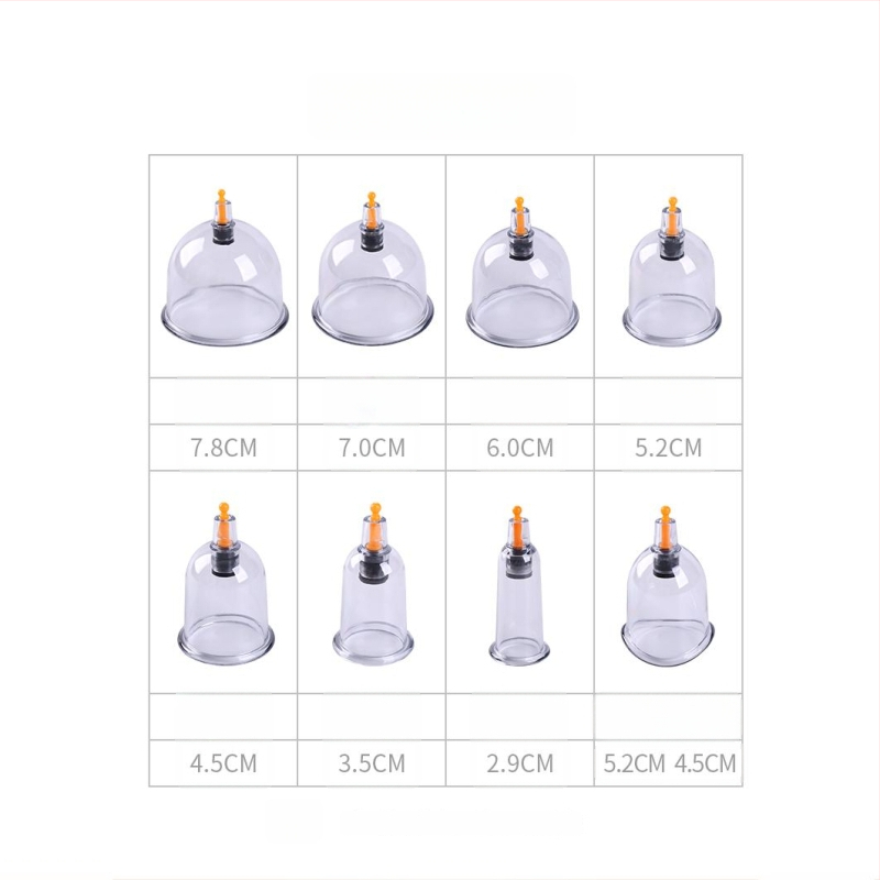 Cupping iekārta - vertikāla vakuuma iekārta mājas lietošanai, bez stikla konstrukcijas, 24 krūzes, 12 komplekti iepakojumā