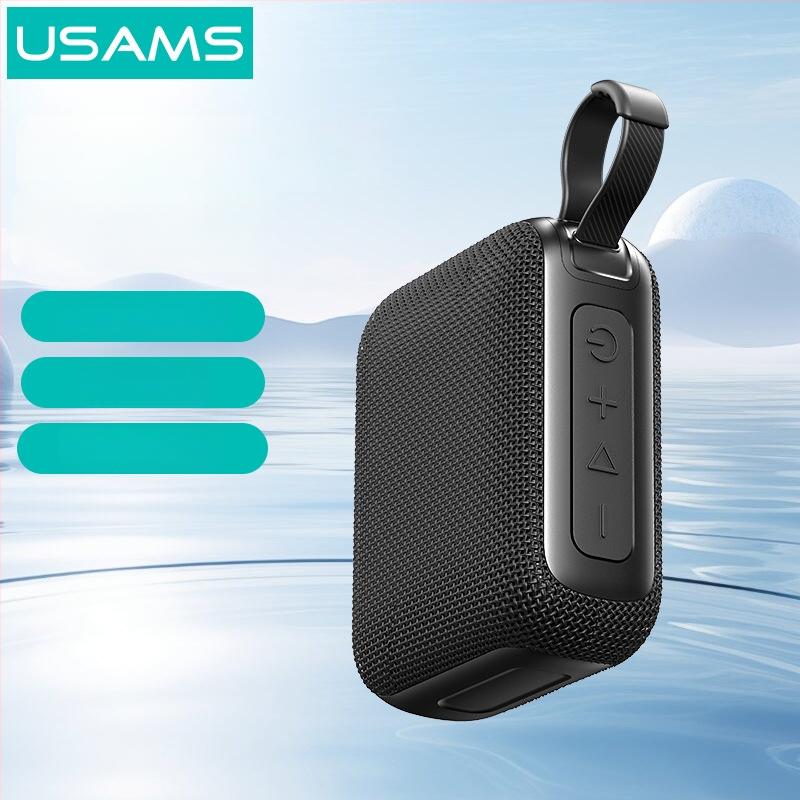 USAMS väline Bluetooth kõlar veekindla korpusega, Bluetooth 5.0, ulatus kuni 10 m, aku tööiga 4–8 tundi