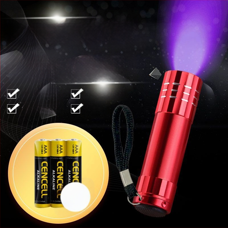 Pārnēsājams banknošu detektors ar UV lampu un fluorescējošo reagentu noteikšanu, CE sertificēts.