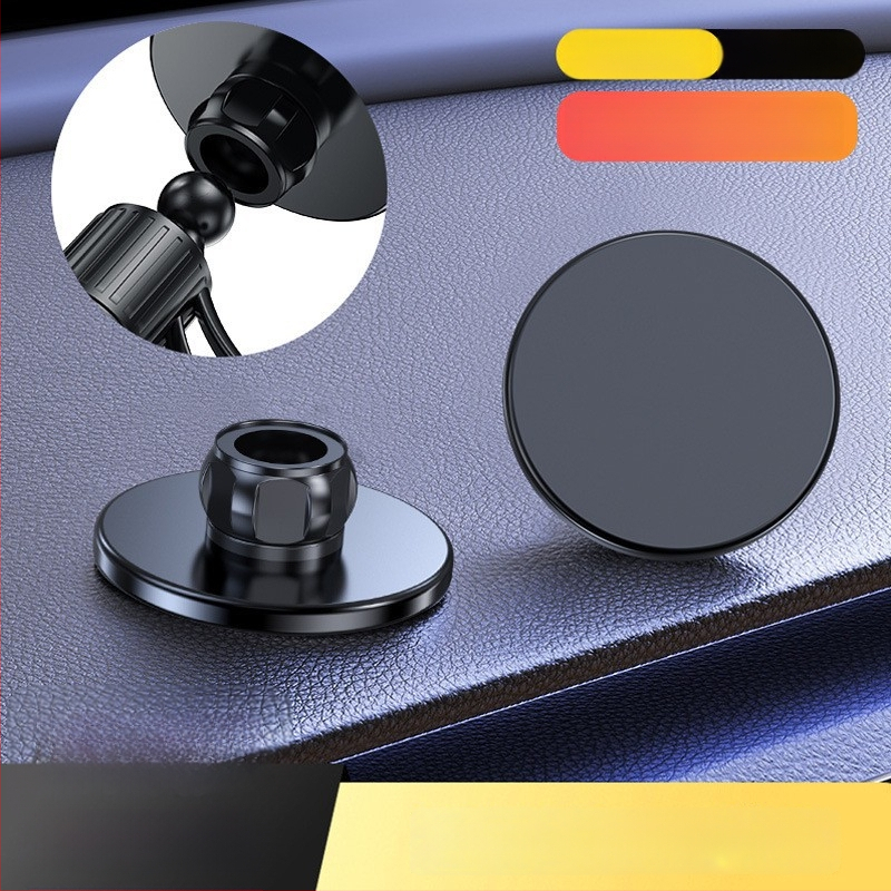 MagSafe žiedo magneto galva automobilių skydelio laikikliui, N52 magnetas, ABS plastikas, magnetinis montavimas, įtrauktas magnetinis lakštas