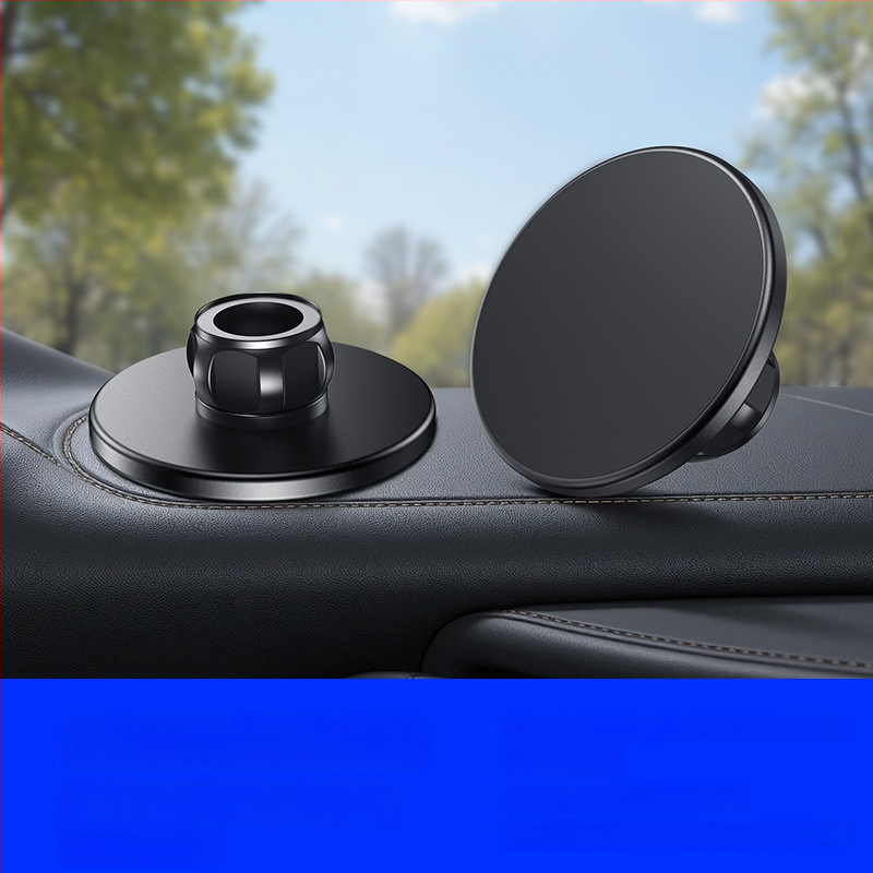 MagSafe žiedo magneto galva automobilių skydelio laikikliui, N52 magnetas, ABS plastikas, magnetinis montavimas, įtrauktas magnetinis lakštas