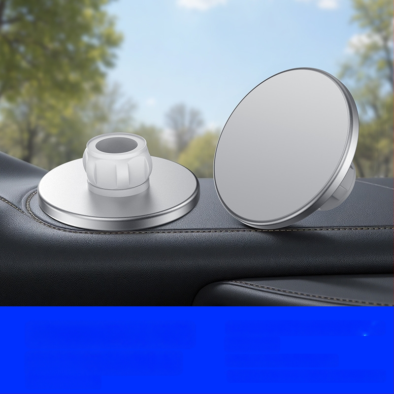MagSafe žiedo magneto galva automobilių skydelio laikikliui, N52 magnetas, ABS plastikas, magnetinis montavimas, įtrauktas magnetinis lakštas