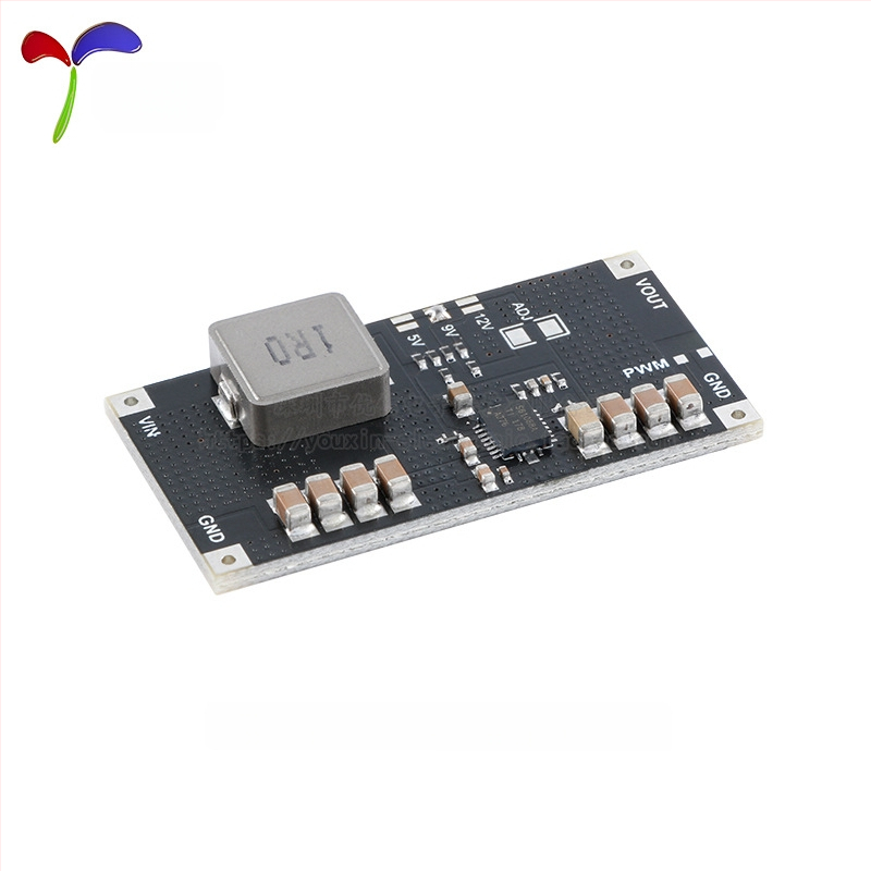 TPS61088 Boost DC-DC modulis ličio baterijai, įvadas 5V/9V/12V, išvestis iki 10A