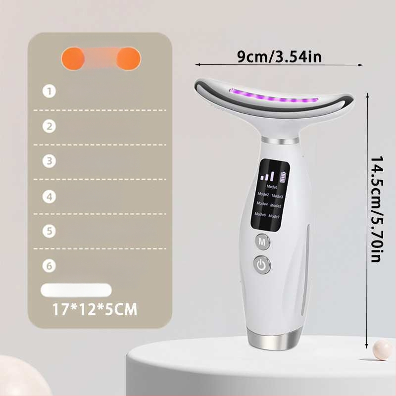 Kaklo grožio prietaisas: raukšlių mažinimas, odos atjauninimas, infraraudonųjų spindulių šviesa, pakėlimas ir įtempimas