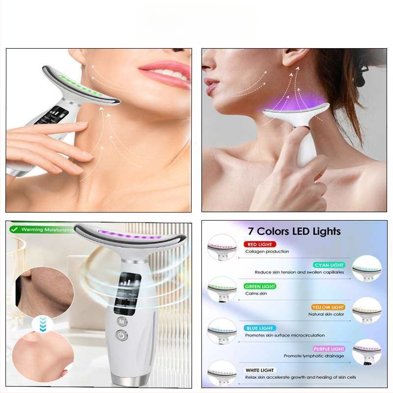 Kaklo grožio prietaisas: raukšlių mažinimas, odos atjauninimas, infraraudonųjų spindulių šviesa, pakėlimas ir įtempimas