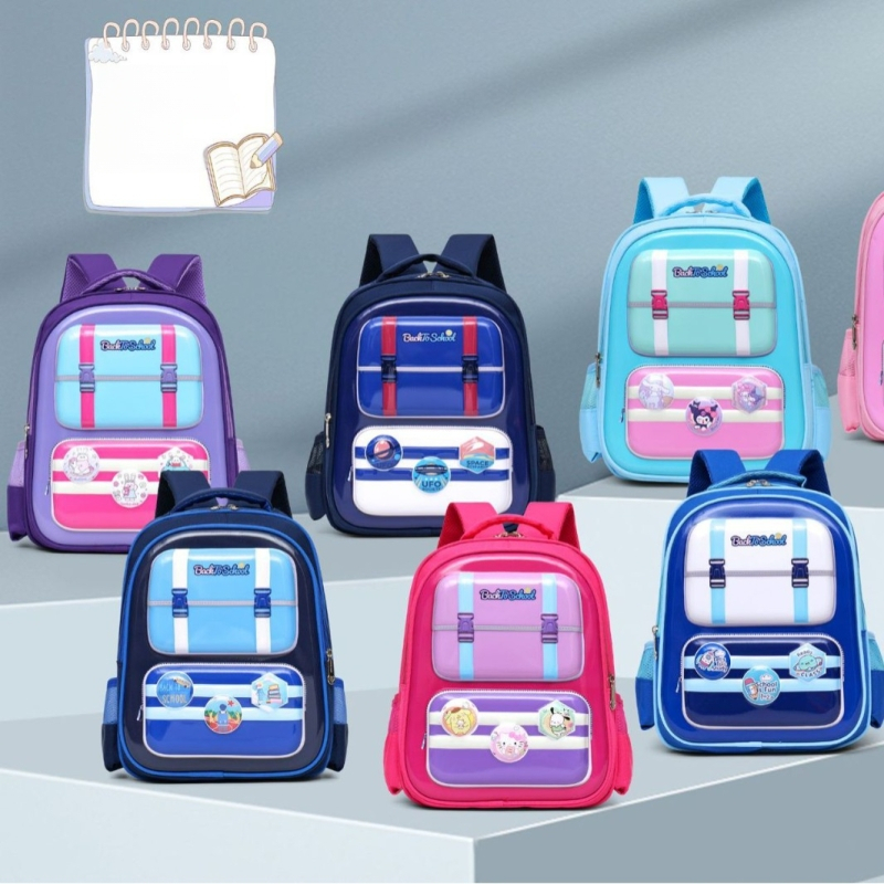 Unisex koolikott lastele, ergonomiline seljatugi, ülilihtne, Oxford materjal, loomemuster, 3.–4. klassile