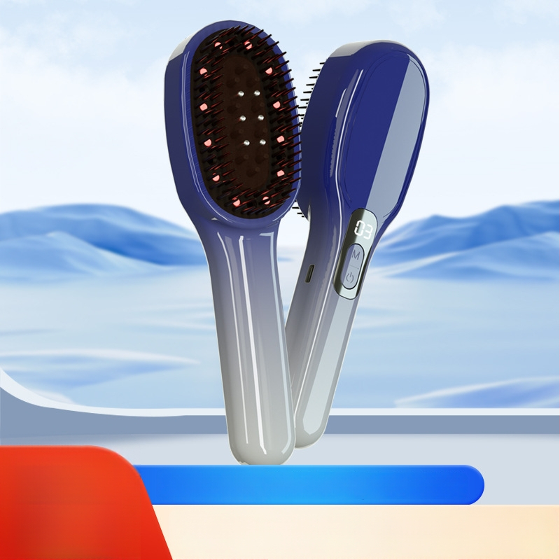 Elektrinis galvos masažo šukos su esencijų įvedėju – DX-002, 235 g, galvos odos raminimas, visoms sezonoms