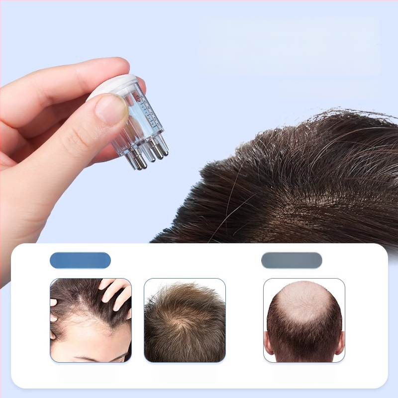 Galvos odos aplikatorius su rutulio masažu – Minoxidil tinktūra, Hong Lai, Universalus, Visų metų laikai, Modelis Carton+Product